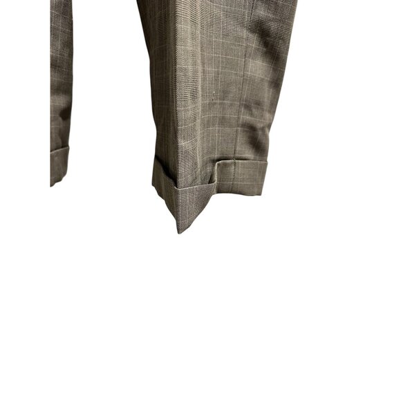 🍒 2/$20 🍒 Mens 32x30 Dress Pants Front Pleated Check Pattern - Picture 2 of 6